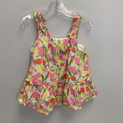 4: Floral Peplum Tank Top