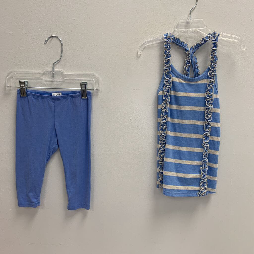3T: Ruffle Tank + Capri Leggings Set