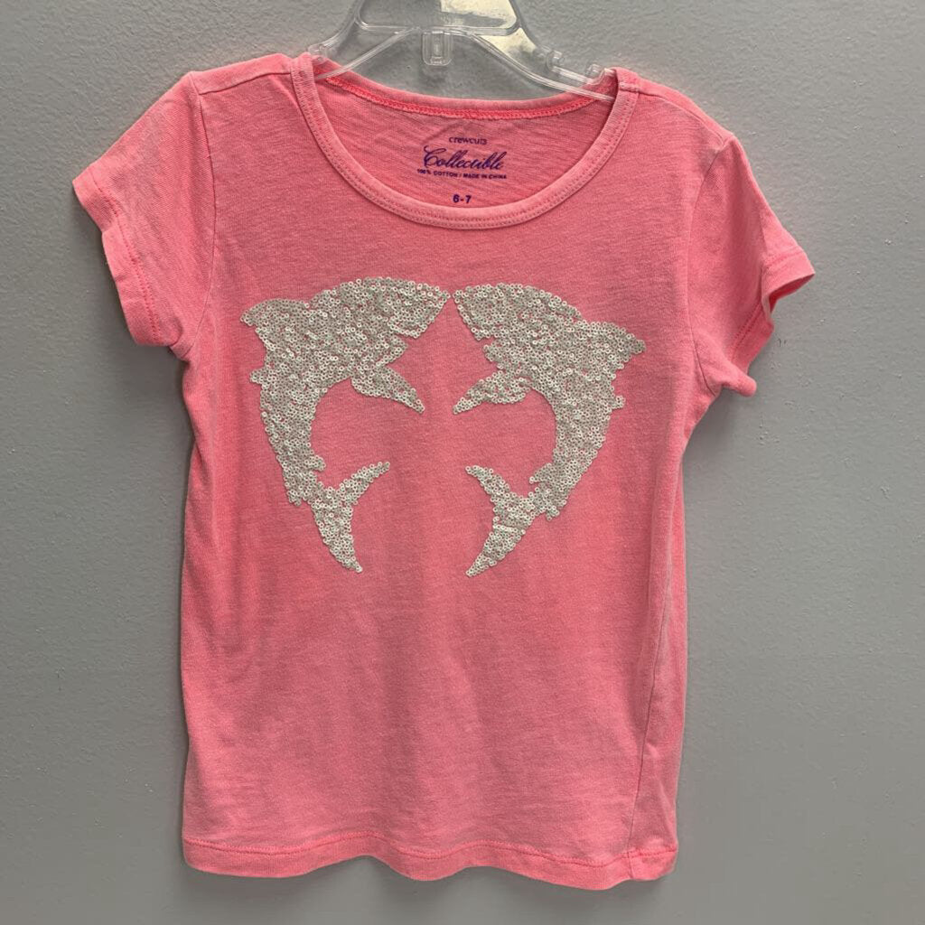 6-7: Sequin Dolphin T-Shirt