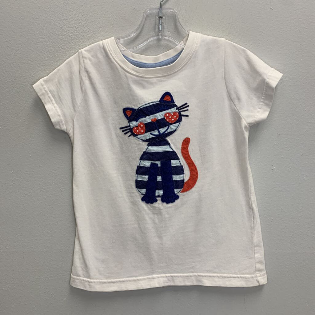 3-4Y: Kitty Applique T-Shirt