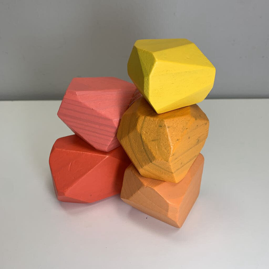 Solid Wood Stacking Boulders