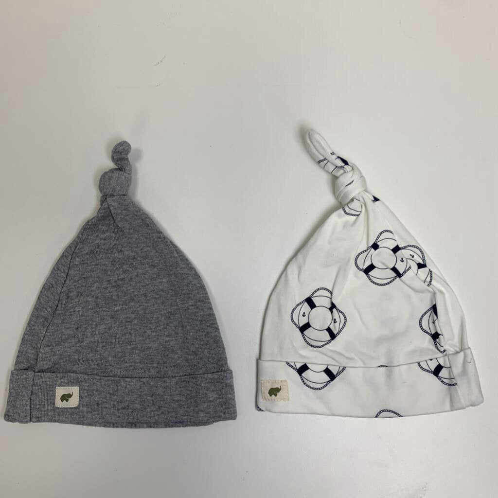 Top Knot Cap 2 Pack - Gray/Anchors