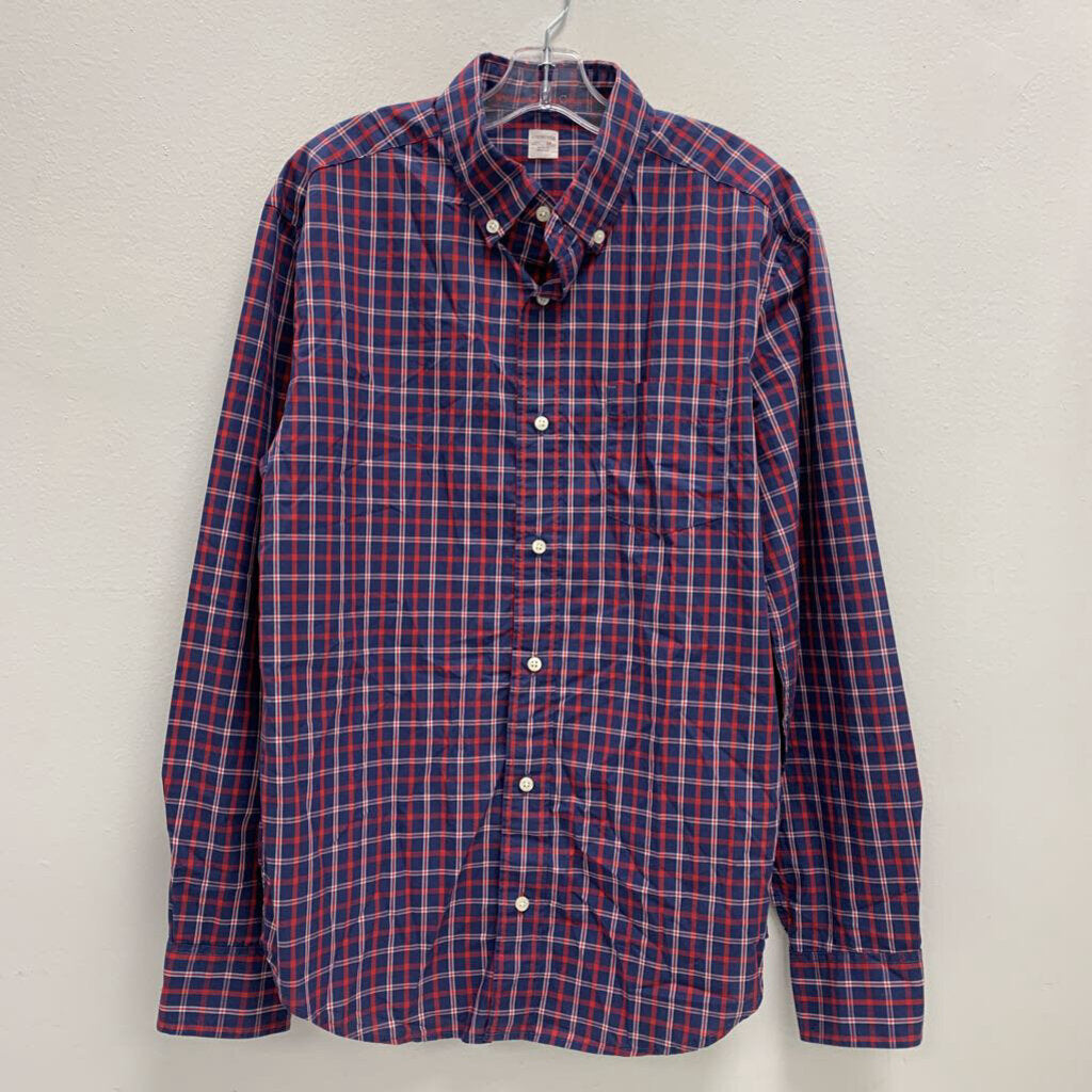 14: Plaid Button Down Long Sleeve Shirt