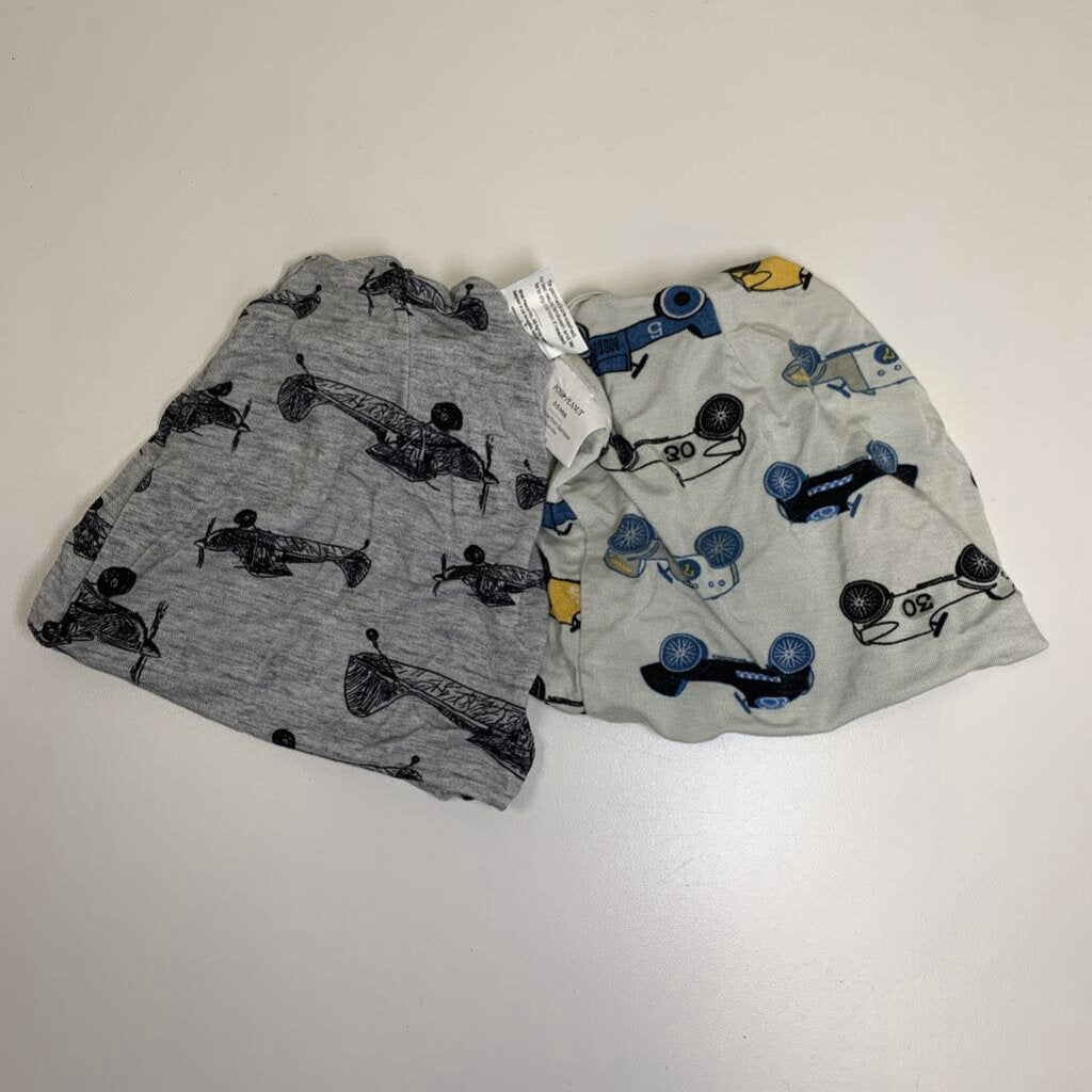 0-3M: Airplanes & Race Car Set of Beanies