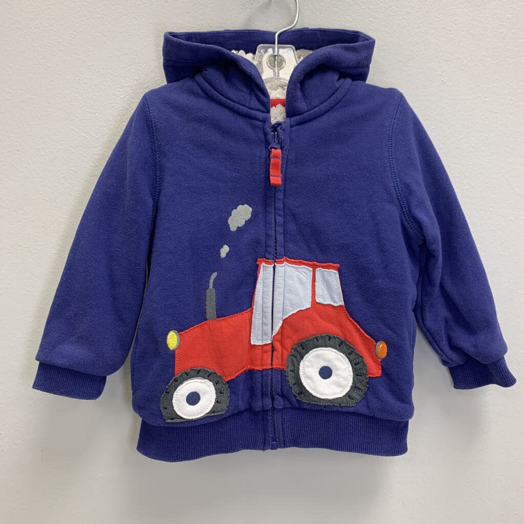 12-18M: Tractor Fleece Lined Hoodie