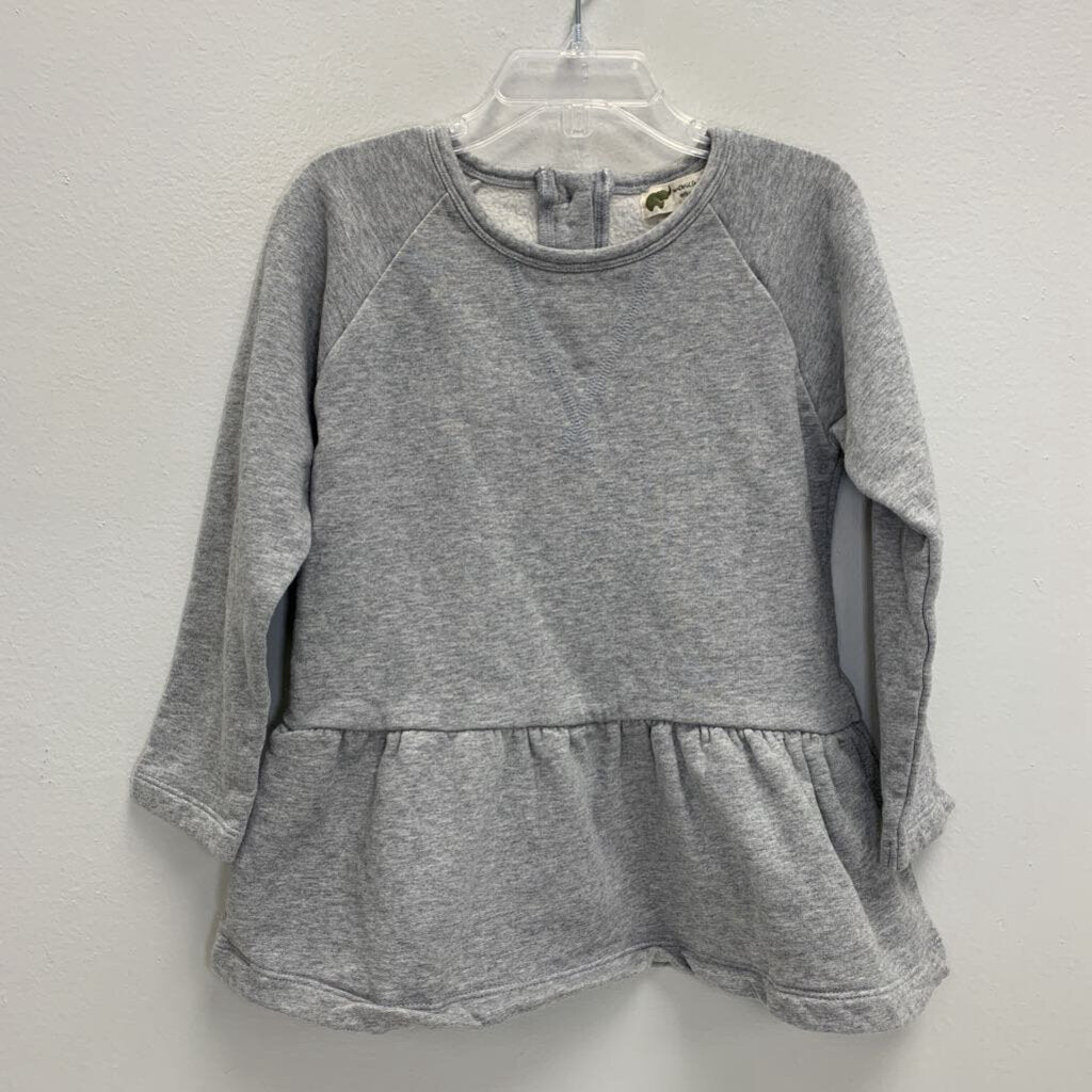 6-7: Sweatshirt Ruffle Hem Tunic