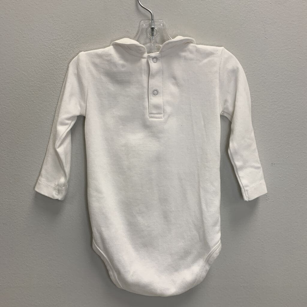 6-9M: Collared Long Sleeve Bodysuit