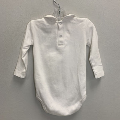 6-9M: Collared Long Sleeve Bodysuit