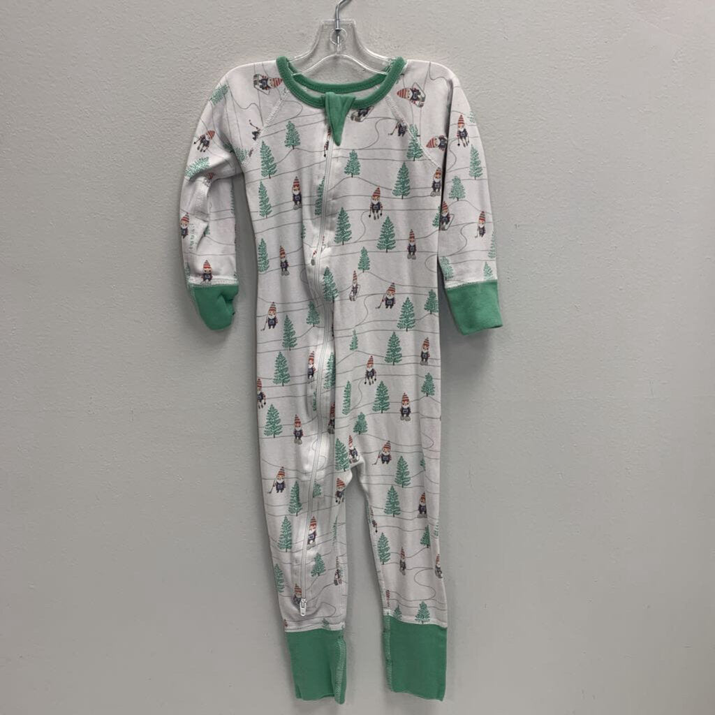 18-24M: Santa Winter Sports Zip Romper