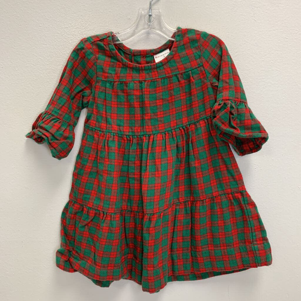 18-24M: Buffalo Plaid Flannel Dress