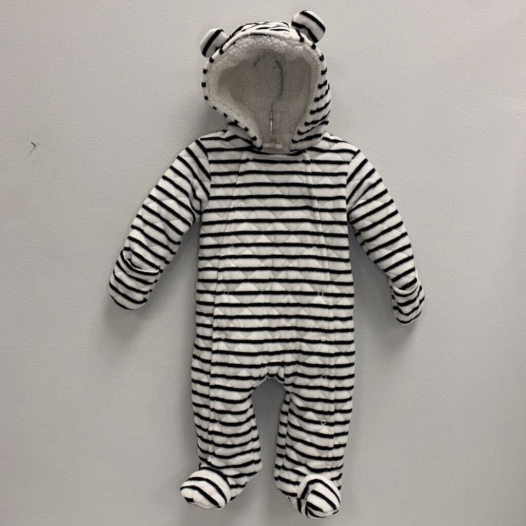 9-12M: Fleece Bunting w/ Sherpa Hood