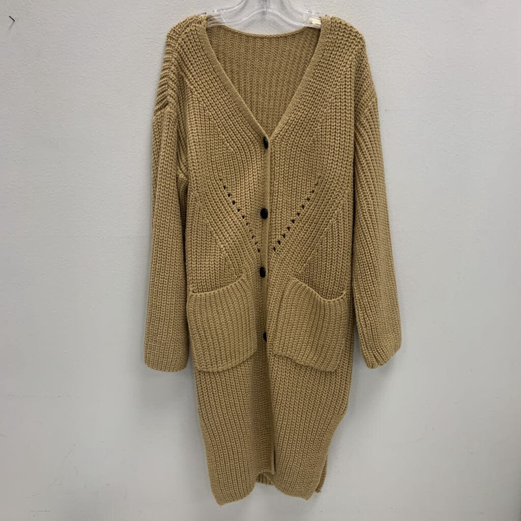 8: Dual Pocket Drop Shoulder Knit Duster Cardigan