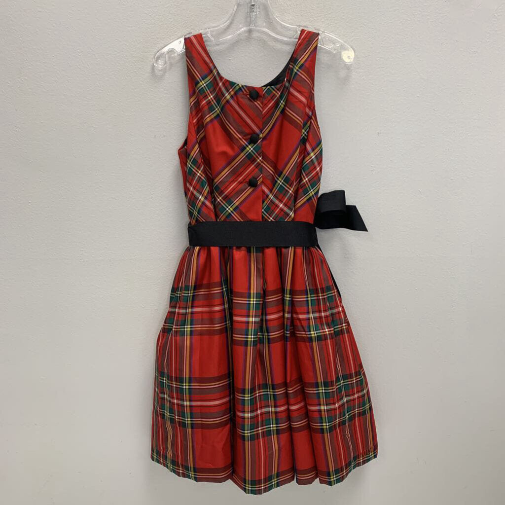 7: Plaid Fit & Flare Taffeta Dress