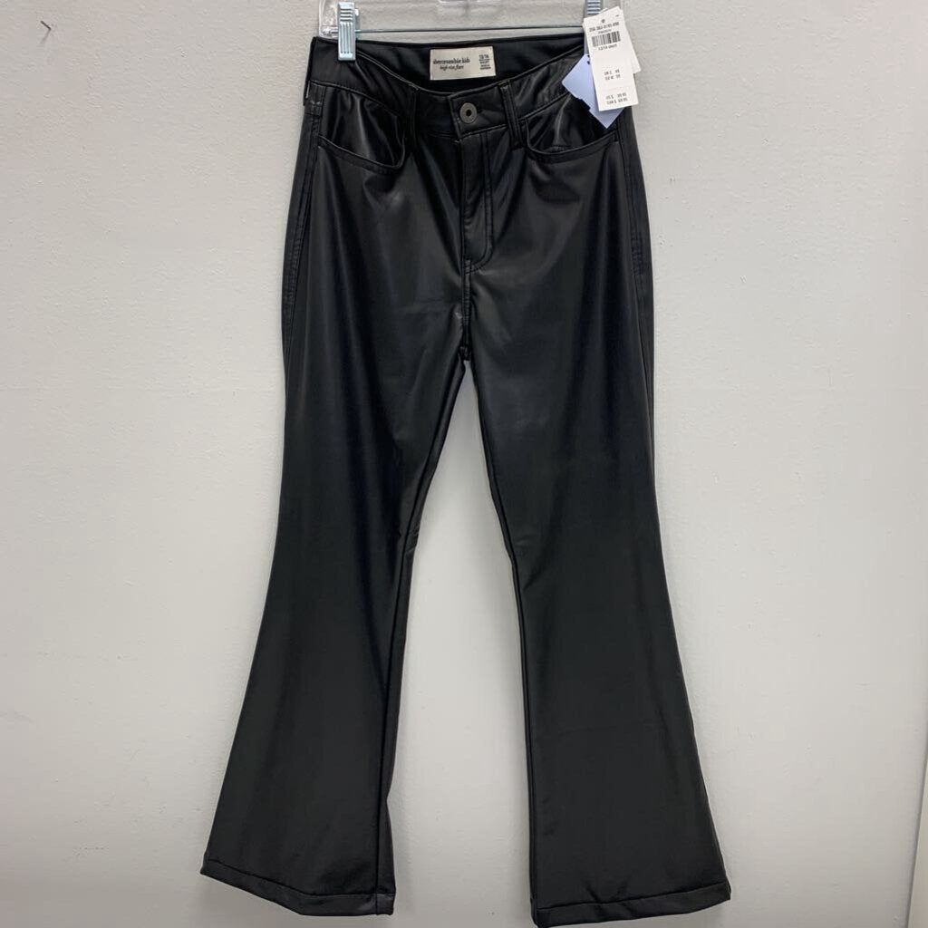 13-14: High Rise Flare Pleather Pants NWT