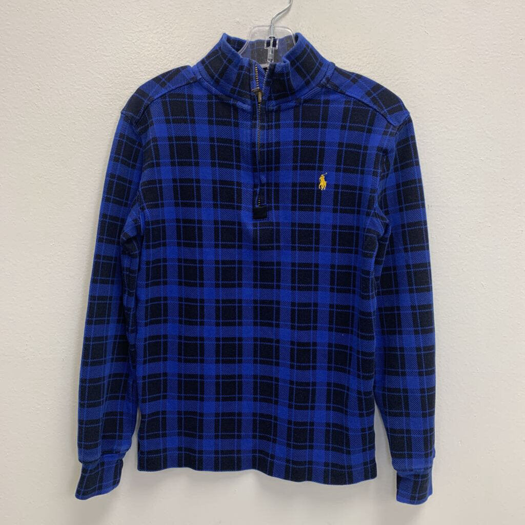7: Plaid Logo Half Zip Pullover
