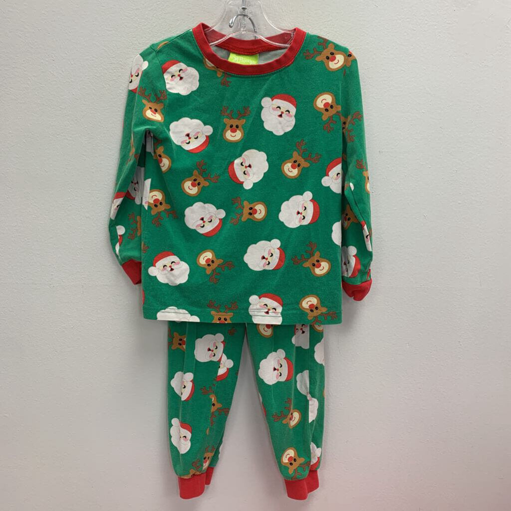 4T: Santa & Reindeer Pajama Set