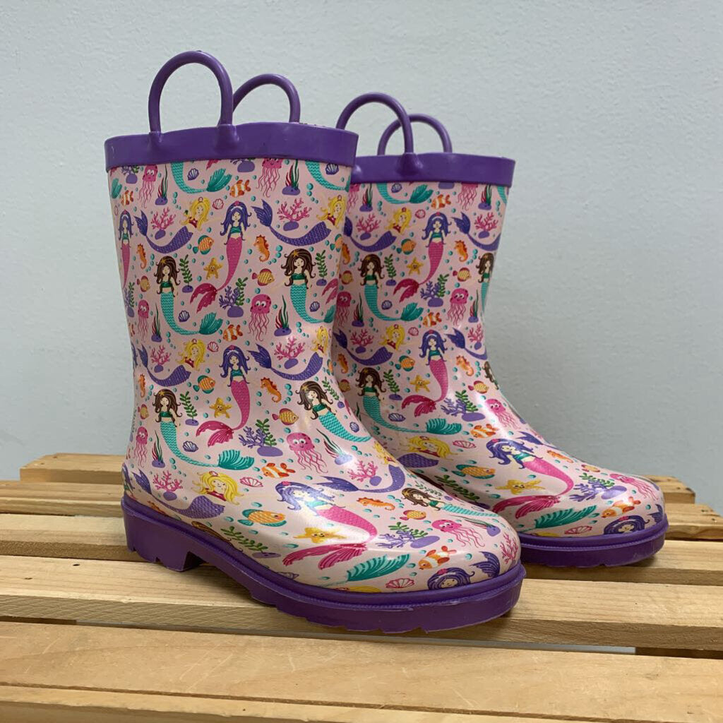 12: Mermaid Party Rain Boots