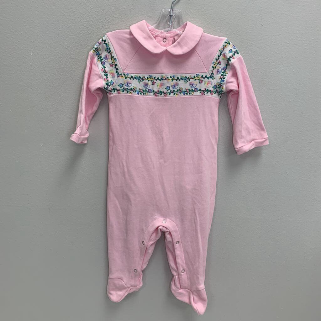 6M: Monnalisa Eyelike Print Footie