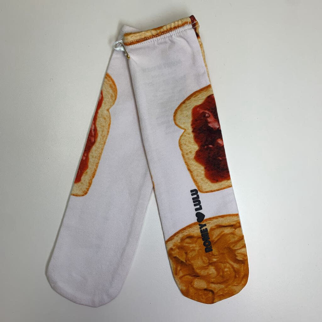 2-4Y: Peanut Butter & Jelly Socks NWT