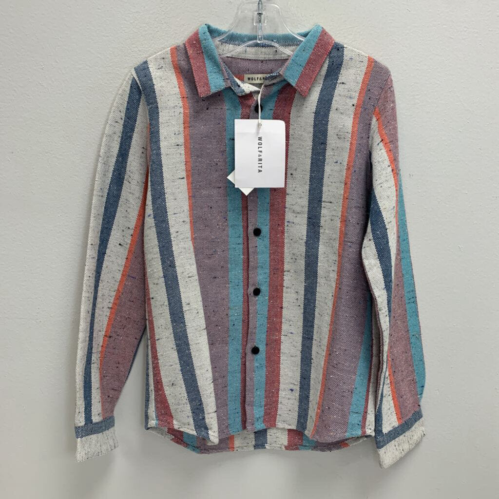 8: Roberto Stripes Long Sleeve Shirt NWT