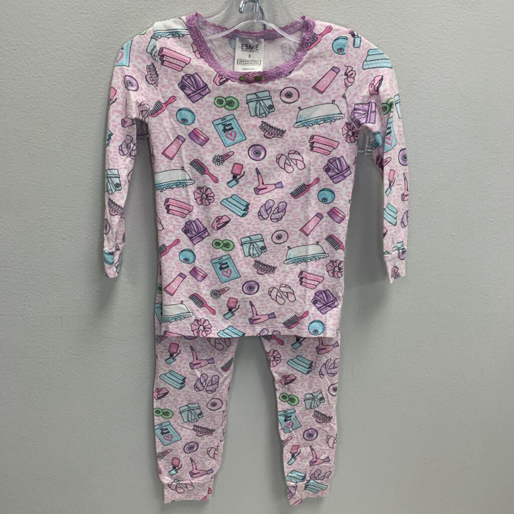 3: Full Length Pajama Set - Spa Day