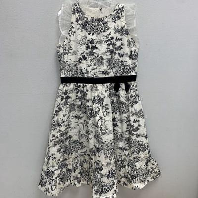 8: Village Floral Ruffle Trim Toile Dress
