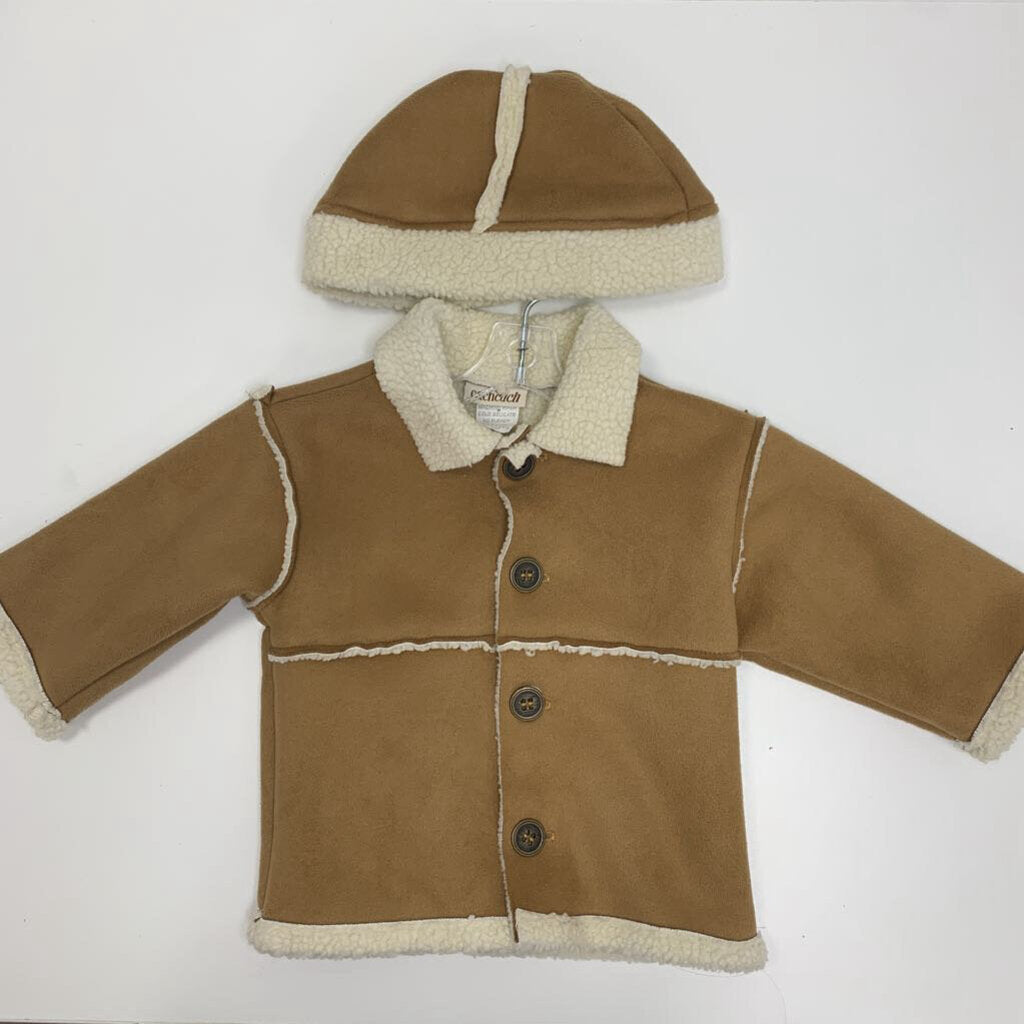 12M: Faux Suede Jacket + Cap
