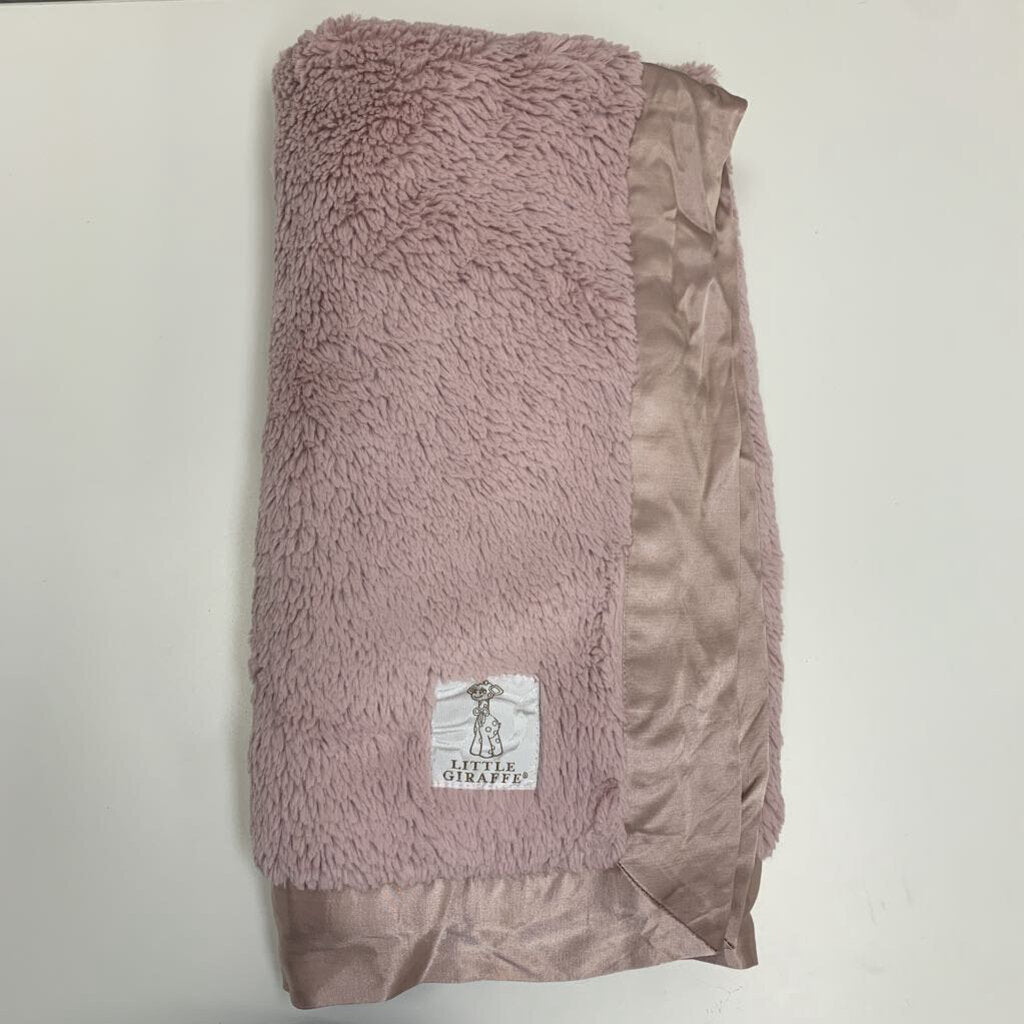 Luxe Faux Fur Satin Trim Blanket