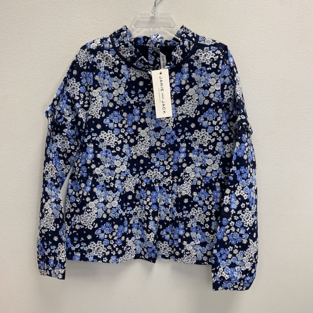 7: Floral Ruffle Blouse NWT