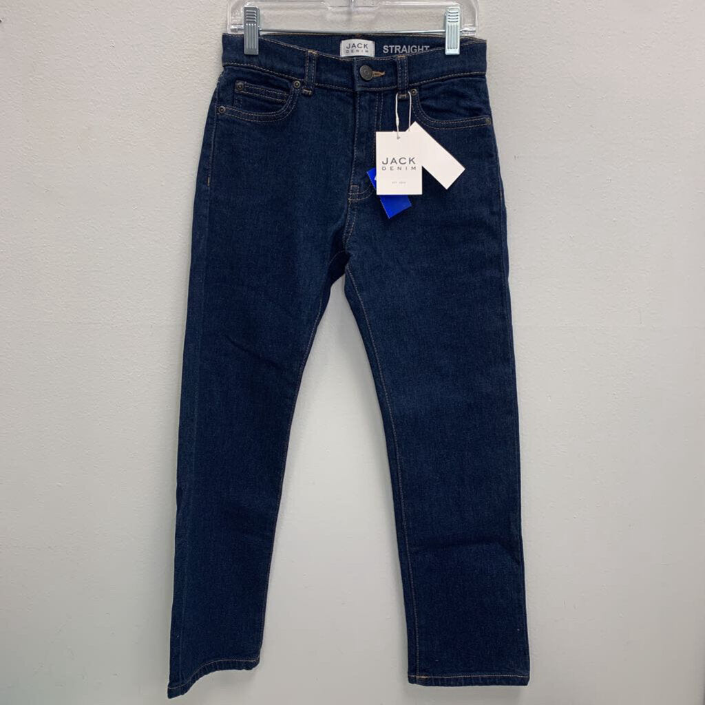 7: Straight Leg Denim w/ Adjustable Waist NWT