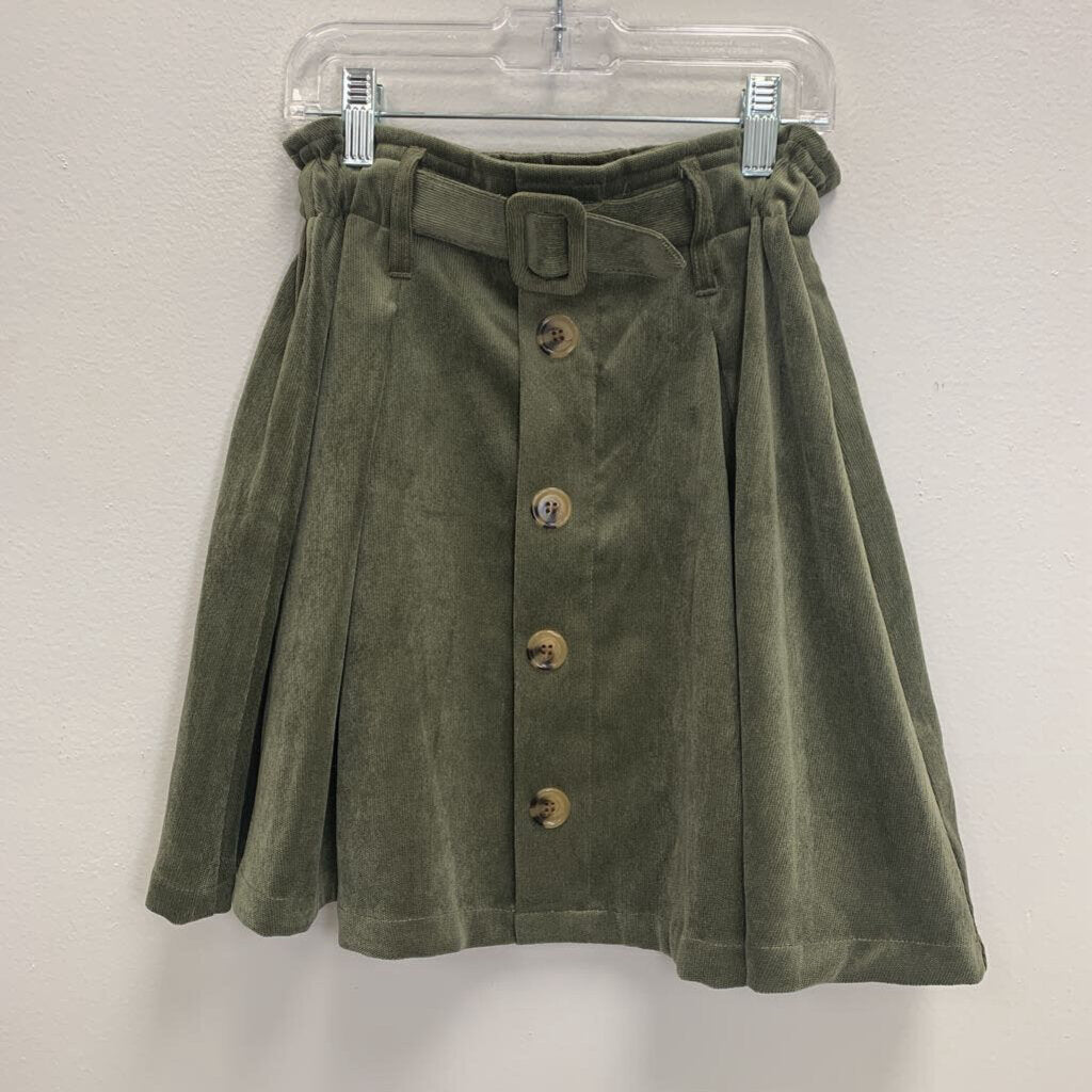10: High Waist Corduroy Skirt