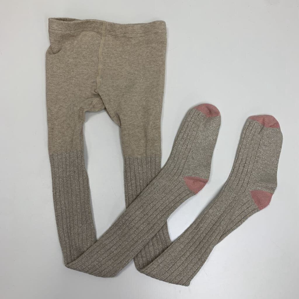 7-8Y: Ribbed Shimmer Tights