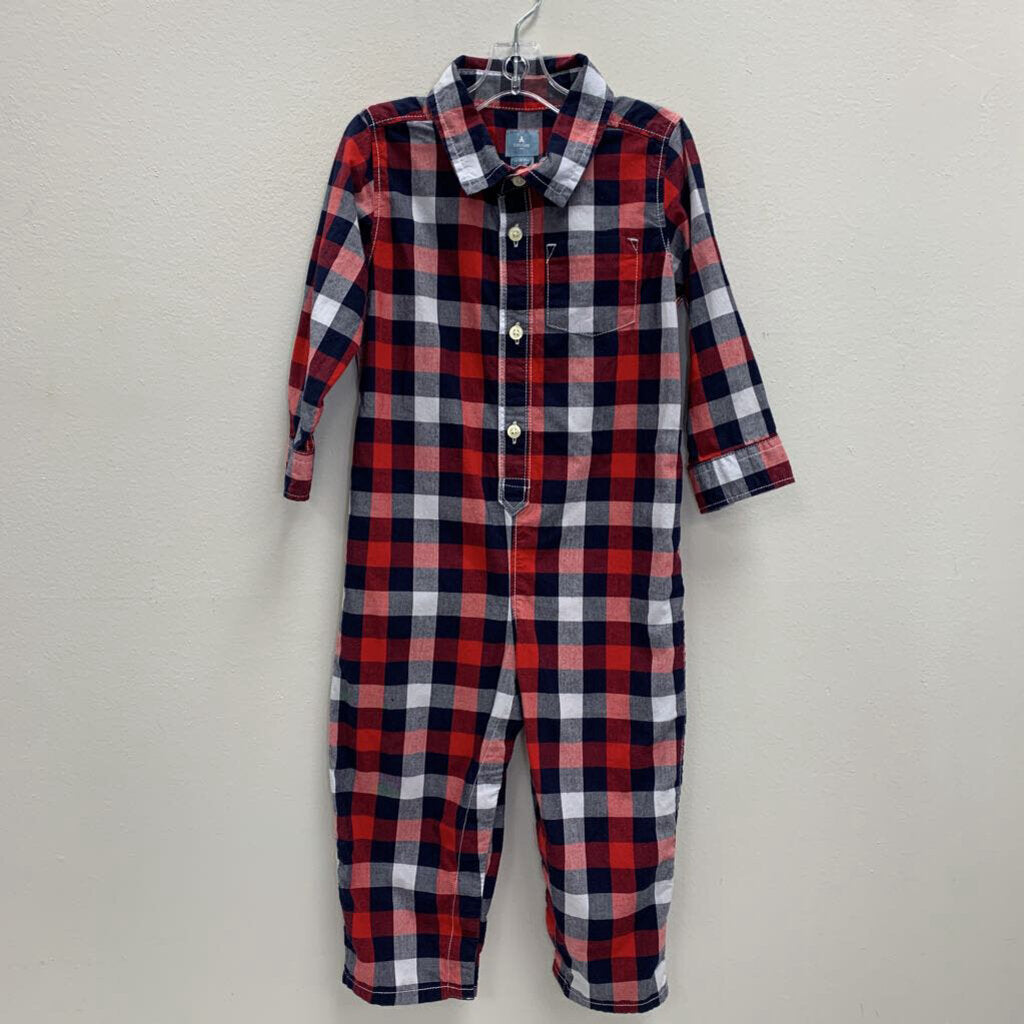18-24M: Plaid Romper