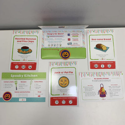 Family Recipe Cards w/ Activities + Patches to for Apron NIB