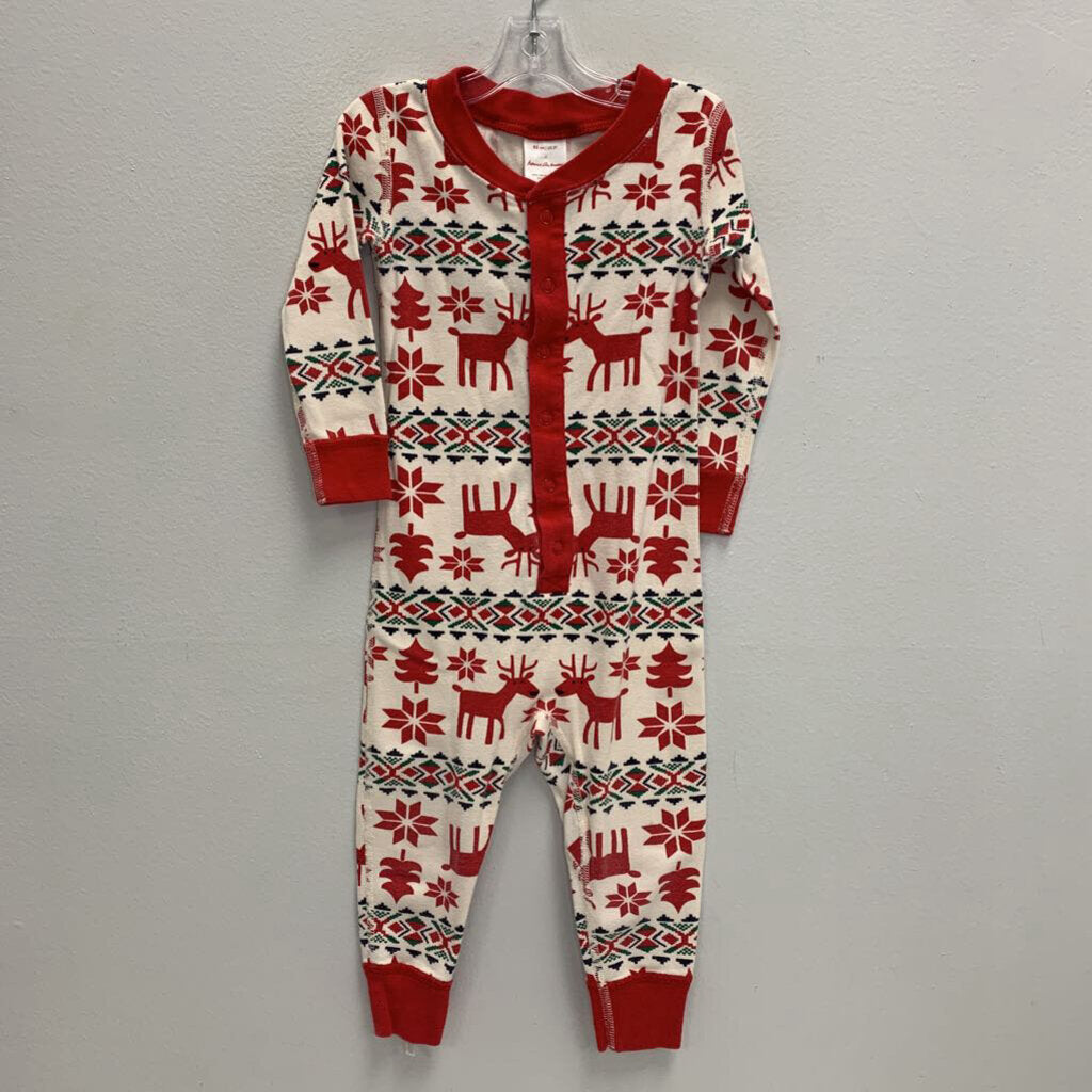 2T: Holiday Romper - Dear Deer