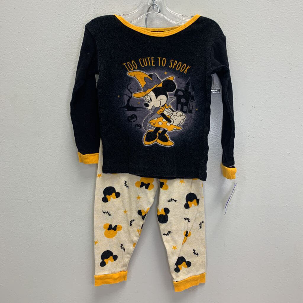 2T: Minnie Mouse Too Cute To Spook Pajamas Set