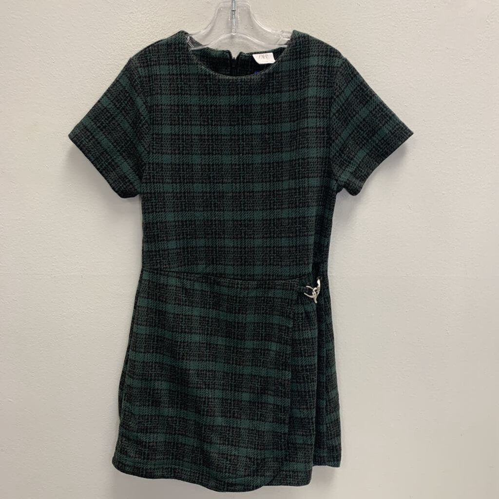 11-12: Check All-In-One Culotte Skirt Dress