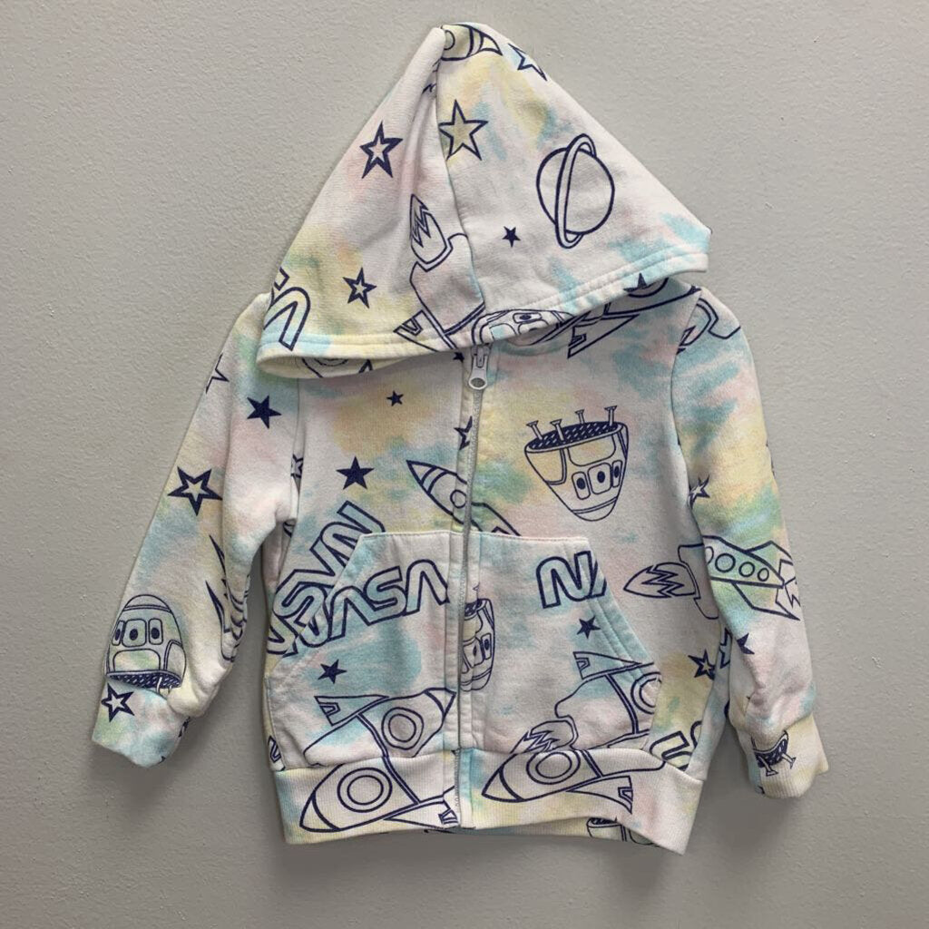 2: Tie Dye Space Zip Up Hoodie