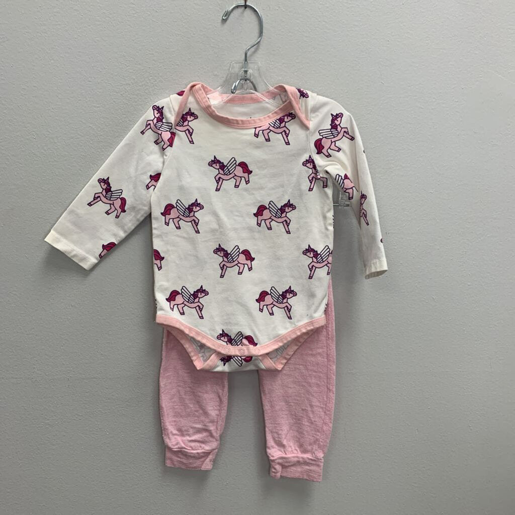 9-12M: Unicorns Bodysuit + Pants