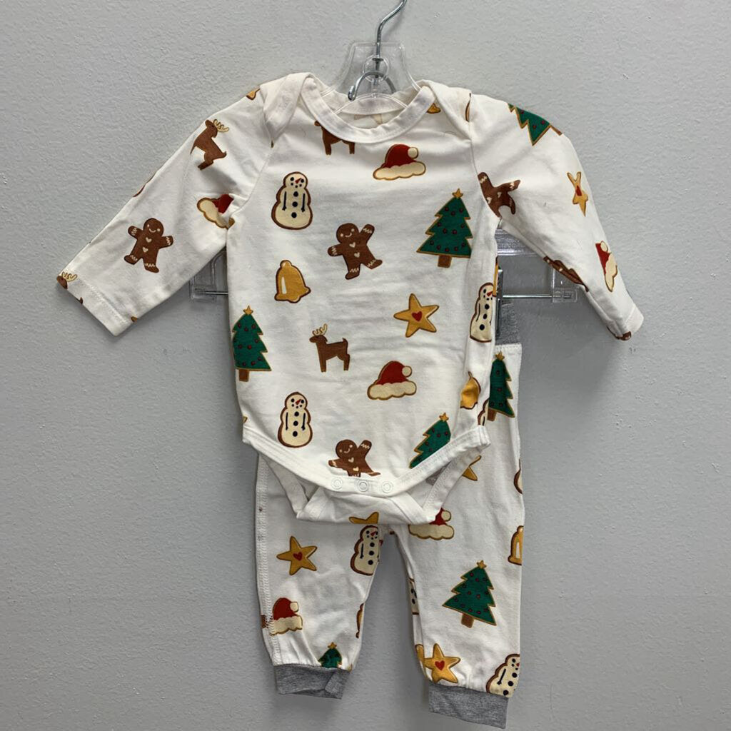 0-3M: Christmas Cookies Bodysuit + Pants