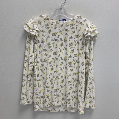 8Y: Floral Ruffle Modal T-Shirt