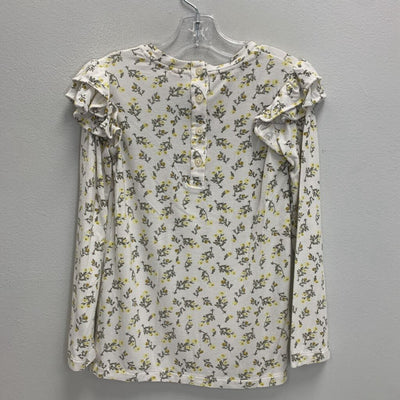 8Y: Floral Ruffle Modal T-Shirt