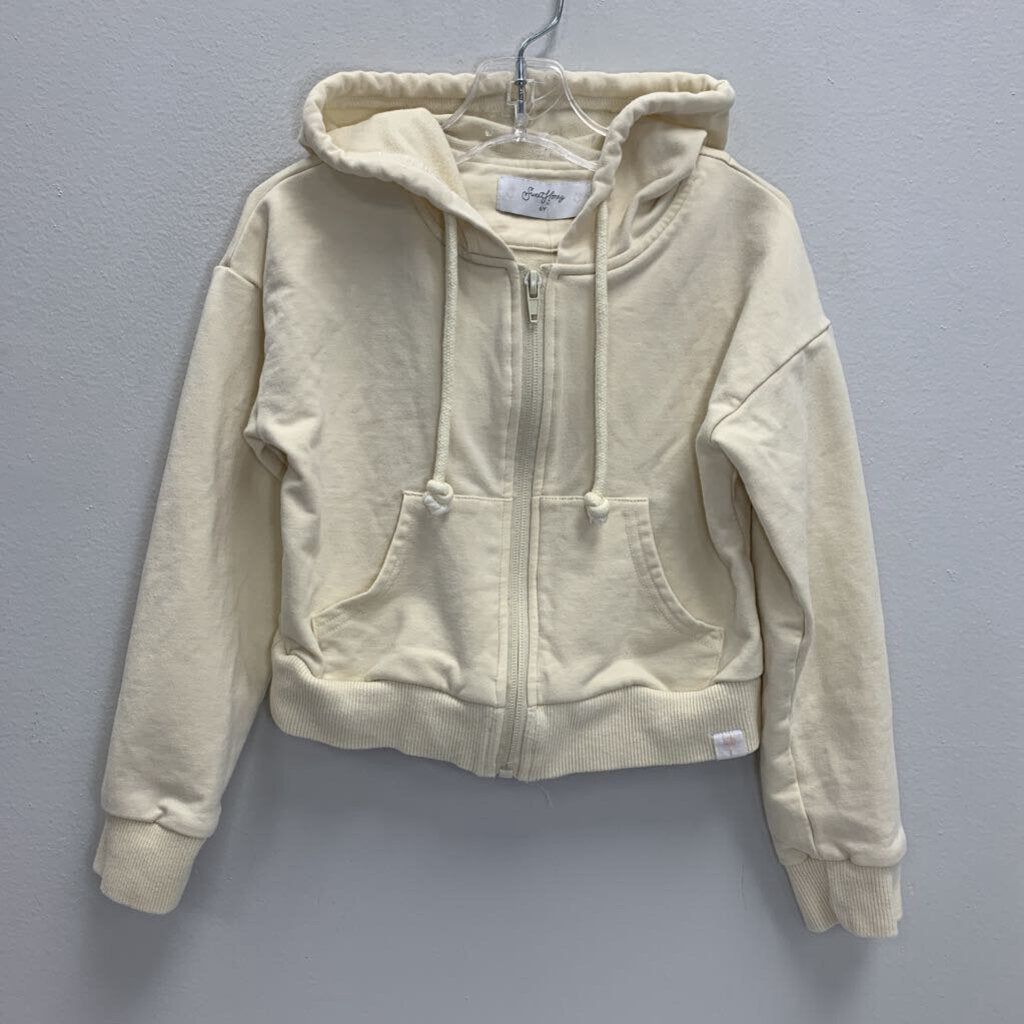 6Y: Cropped Zip Hoodie