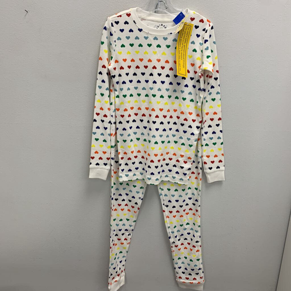 10: Rainbow Hearts Pajama Set NWT