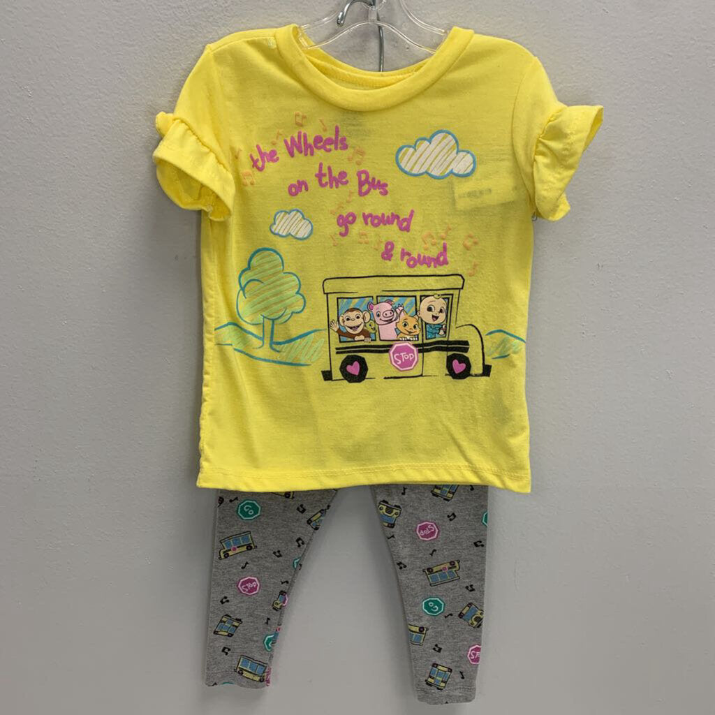 2T: The Wheels on the Bus T-Shirt + Leggings