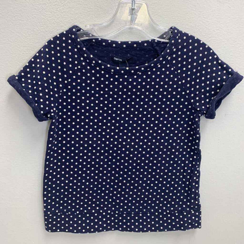 4-5: Polka Dot Short Sleeve Top