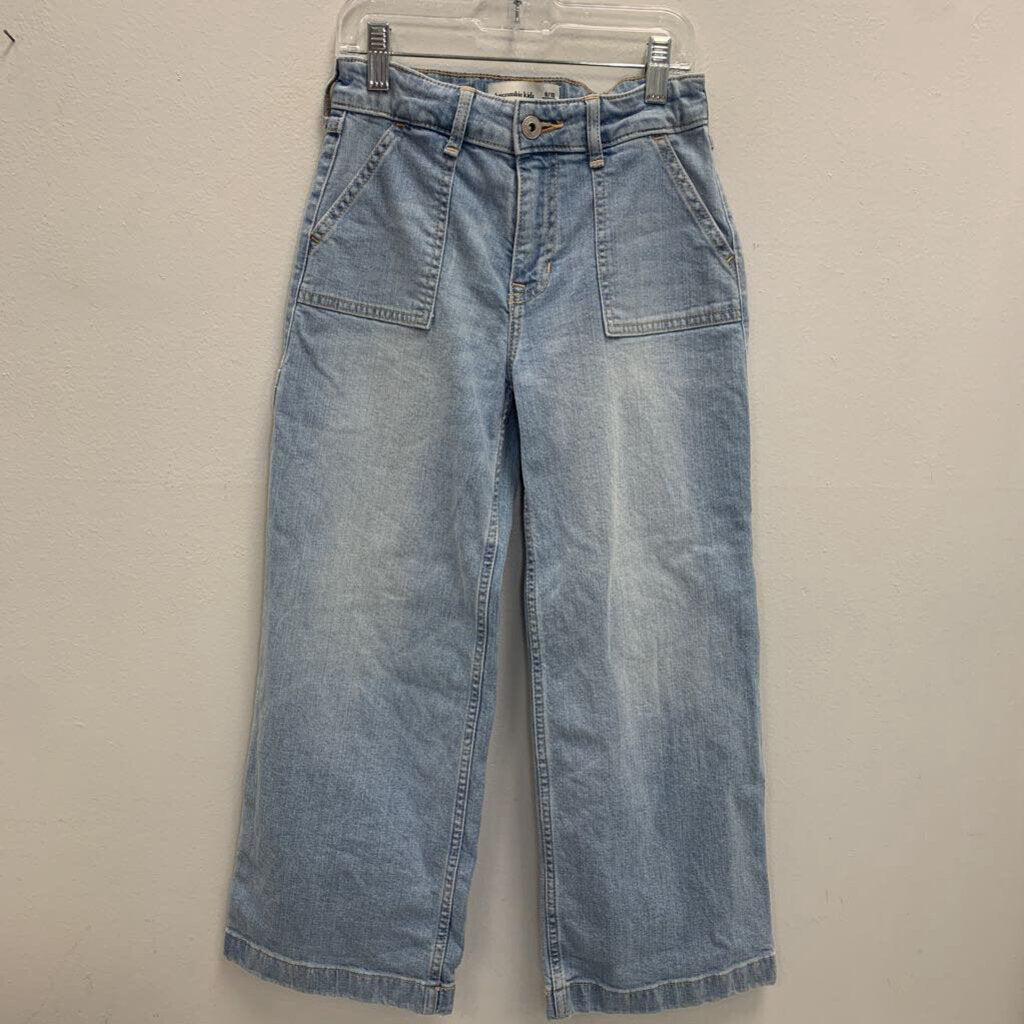 9-10 Short: High Rise Wide Leg Denim