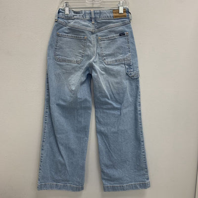 9-10 Short: High Rise Wide Leg Denim