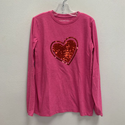 8-9: Sequin Heart Long Sleeve T-Shirt