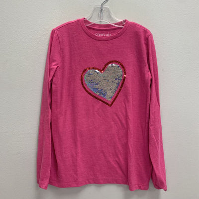 8-9: Sequin Heart Long Sleeve T-Shirt